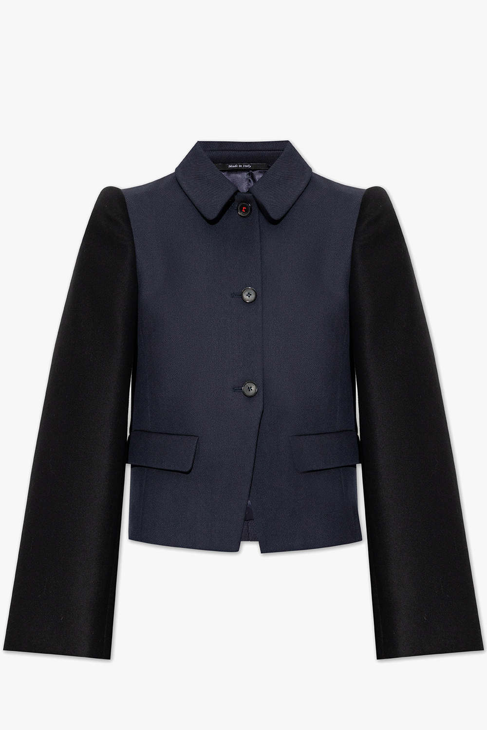 Marciela Solid Color Button Up Side Pocket Blazer